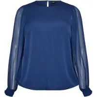 Zizzi Blusa 'PAULA' azul noturno