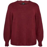 Zizzi Pullover 'SUNNY' vermelho vinho