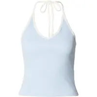 Urban Classics Top azul pastel / branco