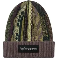 Carlo colucci Gorros '3D Knit' castanho / verde escuro
