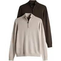 The Set Pullover creme / chocolate