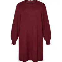 Zizzi Vestido de malha 'CASunny' vermelho vinho