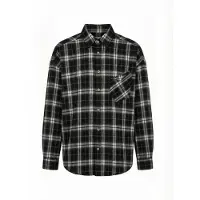Opal Studio Camisa ' Kammie Tartan ' cinzento