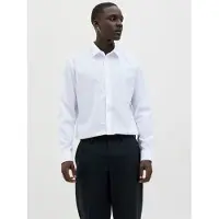 Jack & Jones Camisa clássica 'JJJoe' navy / branco