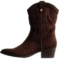 Xti para mulher. 14430704-MARRON Botas 144307 marrom (41), 3 a 5cm, Nenhum, Casual