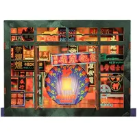 Cutebee Quebra-cabeça 3d Book Nook Hong Kong Neon Light
