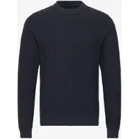 Superdry para homem. M6110681A Camisola de textura leve azul-marinho (S), Casual, Algodão