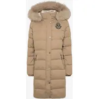 Ralph Lauren para mulher. 297P23455003 Casaco de penas acolchoado bege (S), Casual, Sintético