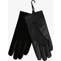 Gant para mulher. 4930079 Luvas de couro preto (M), Clássico, Pele