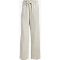 Adidas Calças de desporto 'ESSENTIALS 3-STRIPES OPEN HEM FLEECE' cinzento claro / branco