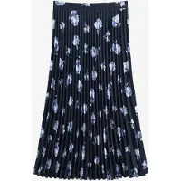 Gant para mulher. 4400269 Saia plissada com estampa floral marinho (38), Casual, Polister Reciclado