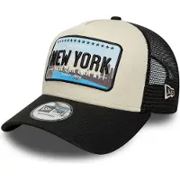 New Era Boné 'Gorra negra new york license plate trucker cap' preto
