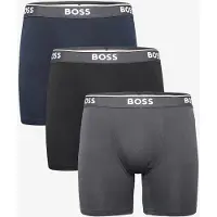 BOSS Boxers 'Power' azul noturno / oliveira / preto / branco