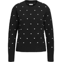 JJ REBEL Pullover 'JREBWLAUREN' preto / branco