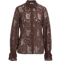 We fashion Blusa castanho escuro