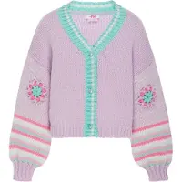 Mymo Casaco de malha lilás / mistura de cores