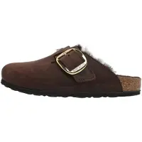Birkenstock Sapato Slip-on 'Boston' castanho escuro