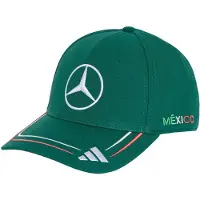 Adidas Boné desportivo 'Mercedes - Amg Petronas Formula 1 Team Mexico City' verde / laranja escuro / branco