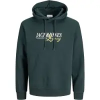 Jack & Jones Junior Sweatshirt 'JJJade' verde escuro / coral / branco