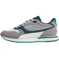 Pepe Jeans para homem. PMS400046 Sapatilhas Bexley Evolve cinzento (40), Plano, Cordão, Casual, Esportivo, Cinza