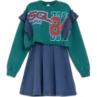 Desigual Vestido verde / mistura de cores