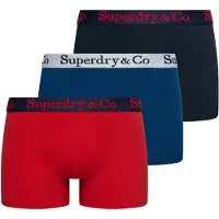 Superdry Boxers azul / marinho / vermelho / branco