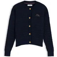 Tommy Hilfiger Casaco de malha azul escuro / ouro
