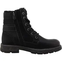 Tom Tailor Botas com atacadores preto