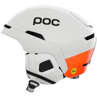 POC - Capacetes ski homem - Obex MIPS Hydrogen White/Fluorescent Orange para Unissexo - Tamanho 51-54 cm - Branco