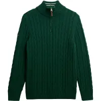 Superdry Suéter Com Meia-zíper Preppy Cotton Cable