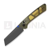 Kizer Cutlery Navalha Madrac CL AirTi M390, Yellow PEI, Matte DLC Ultra