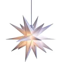 Sterntaler Estrela decorativa para o exterior, 18 pontas, Ø 40 cm branco