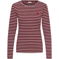 Kaffe Camisa 'Liddy' vermelho escuro / branco