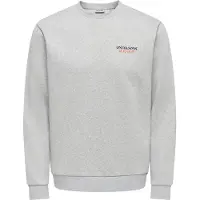 Only & Sons Sweatshirt 'ONSCERES' safira / antracite / acinzentado / lagosta