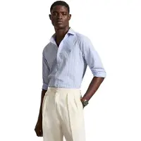 Ralph Lauren Camisa 'CLASSIC' azul claro / branco