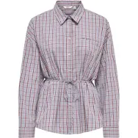 ONLY Blusa 'ONLZIVA' opal / castanho de castanha / branco