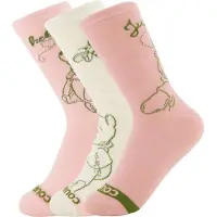 Disney Meias 'Winnie Puuh' oliveira / cor-de-rosa / branco