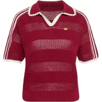 Adidas Originals Pullover 'Resort' vermelho fogo / branco