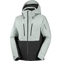 Salomon - Casacos ski - Brilliant 2.0 Jacket M Wrought Iron Deep Black para Homem - Tamanho S - Cinzento