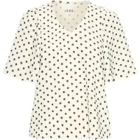 Ichi Blusa 'ZABBY' preto / branco lã