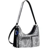 Desigual , Pequena bolsa bicolor removível, Poliuretano, Preto, U
