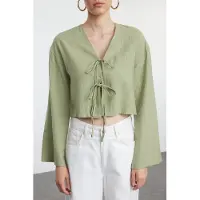 Trendyol Blusa verde claro