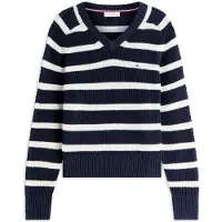 Tommy Hilfiger Pullover azul noturno / branco