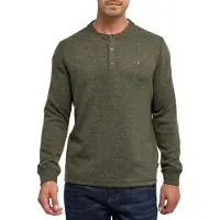 INDICODE JEANS Pullover 'Dorburn Grandad' oliveira