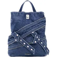 Desigual , Mochila denim mini, Mulher, AlgodÃO, Azul, U
