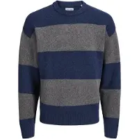 Jack & Jones Pullover 'JJESOHO OLLIE' marinho / azulado