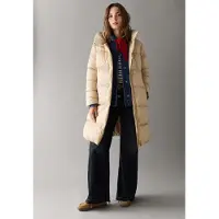 Pepe Jeans para mulher. PL4024543 Casaco acolchoado Lauren Long bege (L), Casual, Poliéster