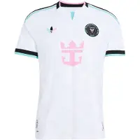 Adidas Camisola de futebol 'Inter Miami CF 2026 Authentic Messi' jade / cor-de-rosa / preto / branco