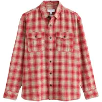 Next Camisa bege claro / verde pastel / vermelho