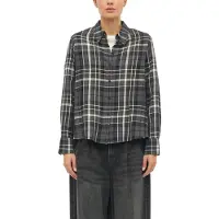 s.Oliver Blusa cinzento / cinzento escuro / oliveira / branco